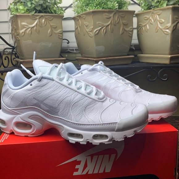 nike air max plus triple white